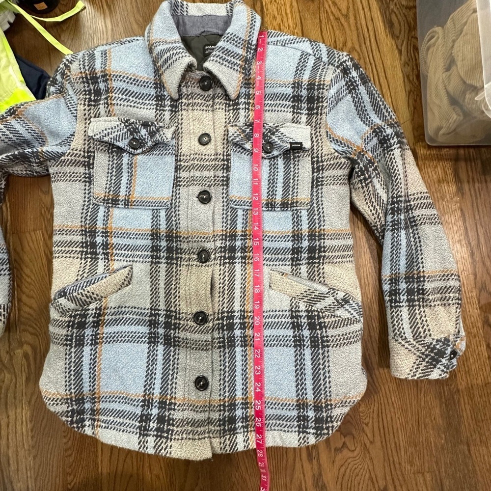 Women's Prana Lower Falls Flannel Jacket in the Big Sky Blue Size M - Picture 7 of 16